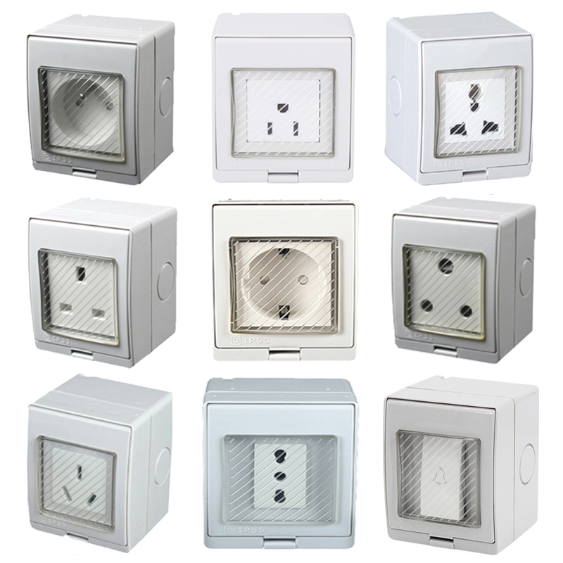 Outdoor Kitchen Power Outlet - Presa a Muro Universale Impermeabile per