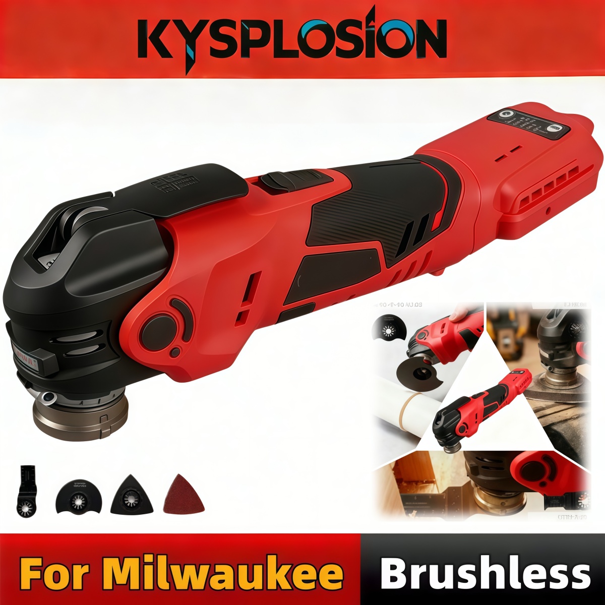 Pole Saw Cordless - Utensile Multifunzione Oscillante Senza Spazzole a