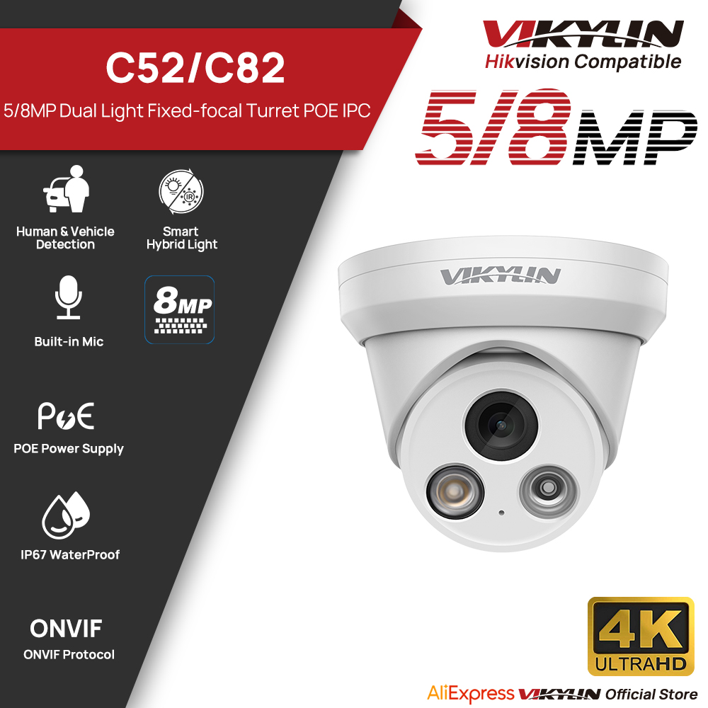 Outdoor Power G Motion - Telecamera IP VIKYLIN 5/8MP 4K con