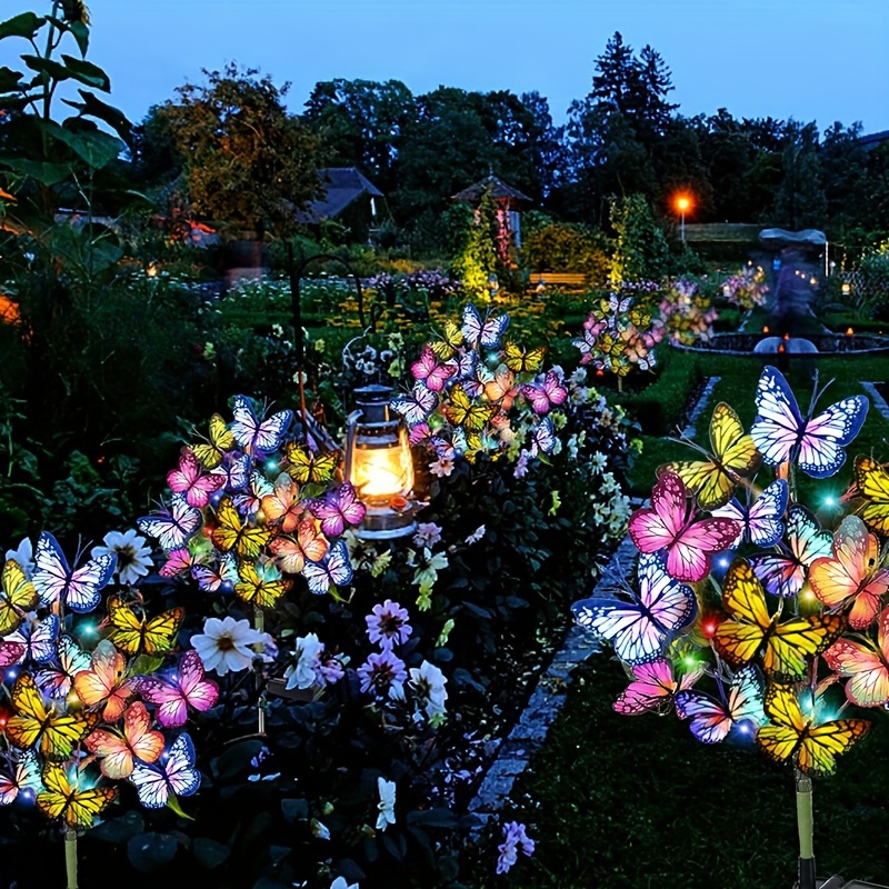 Outdoor Power Outlet Solar - Luci da giardino a farfalla a