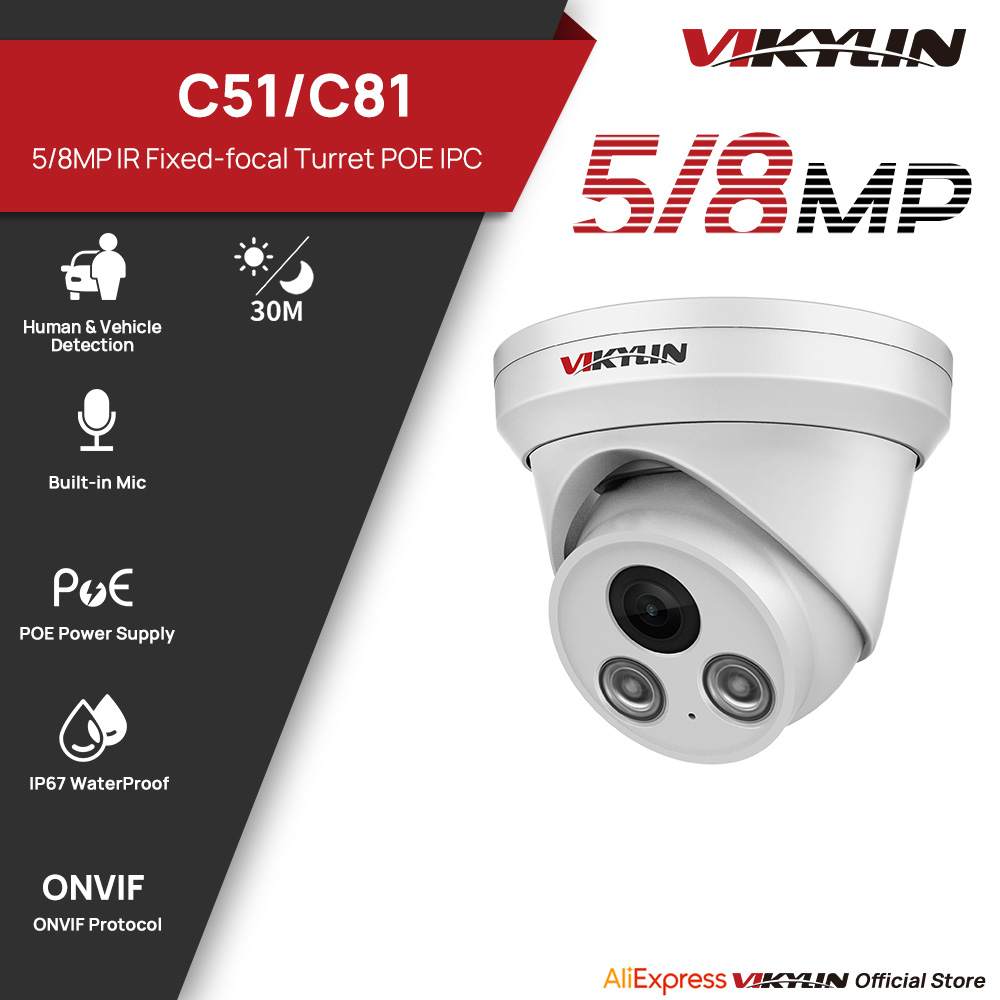 Outdoor Power G Motion - Telecamera IP VIKYLIN 5/8MP con Luce