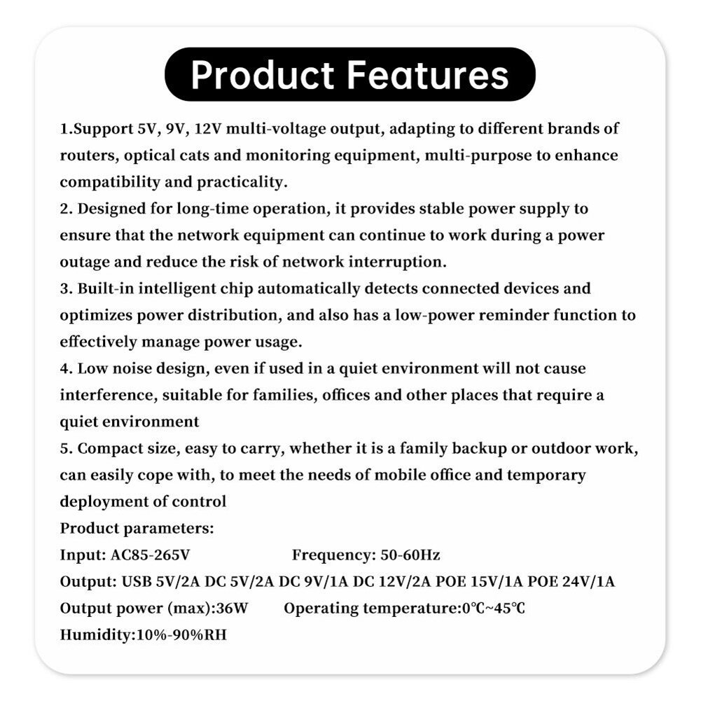 Ups Power Supply Outdoor - UPS DC di backup 1018L 5V