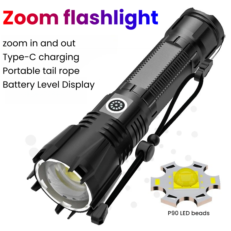 Outdoor Power For Camping - Torcia LED P90 ad Alta Potenza