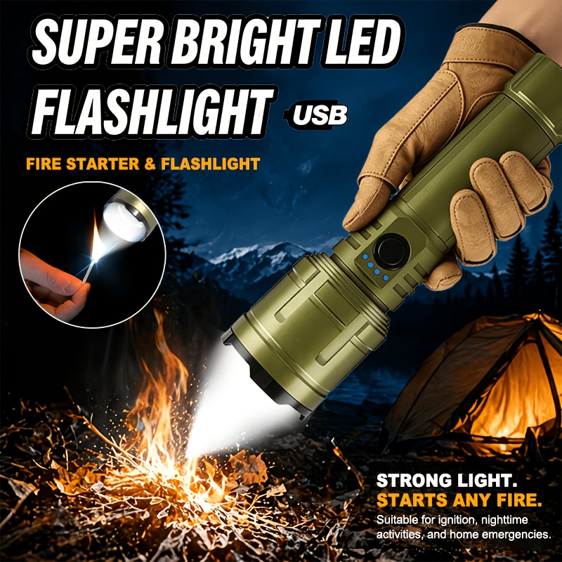 Outdoor Power For Camping - Torcia con Accendino e Power Bank