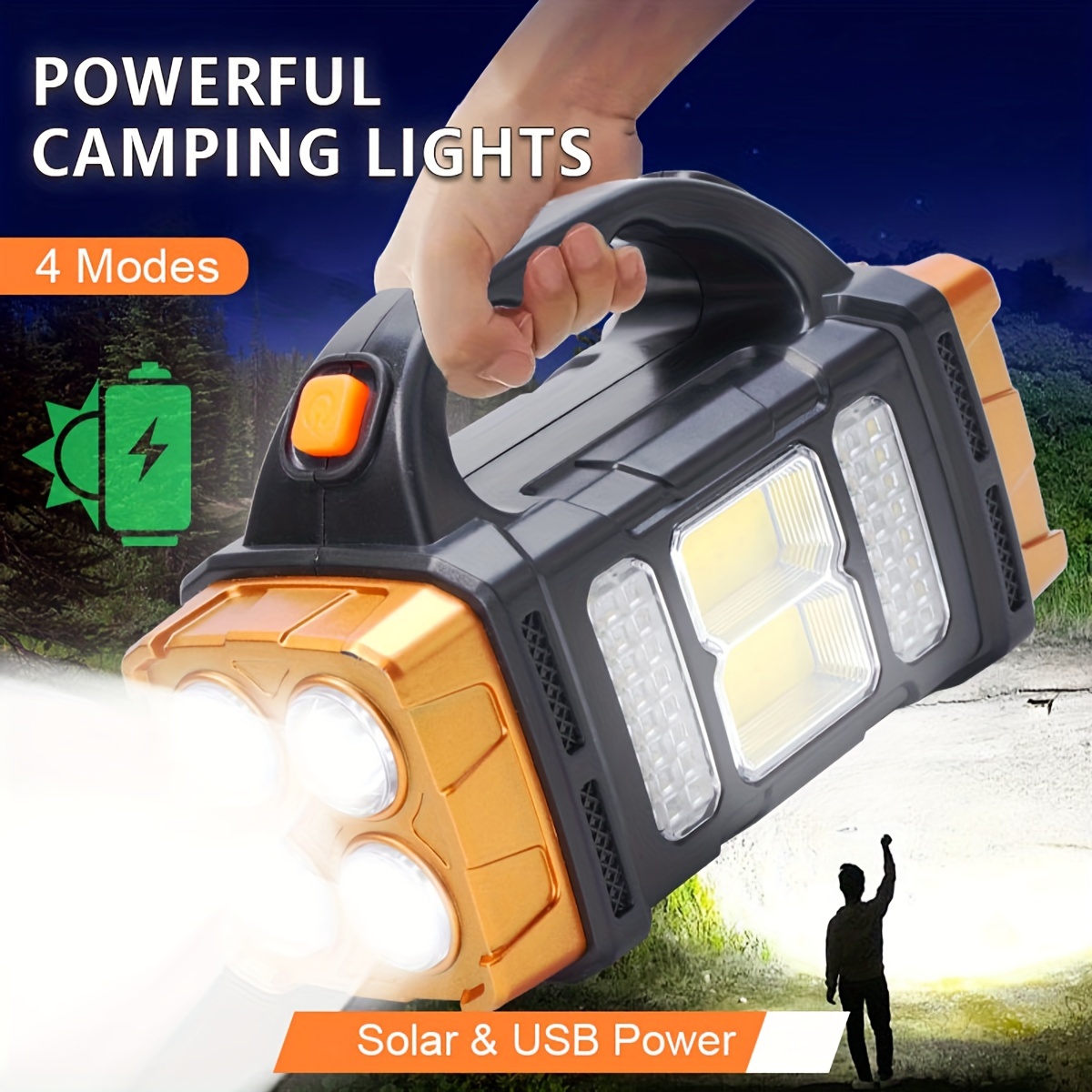 Outdoor Power Outlet Solar - Nuova Torcia LED Solare Ricaricabile ad