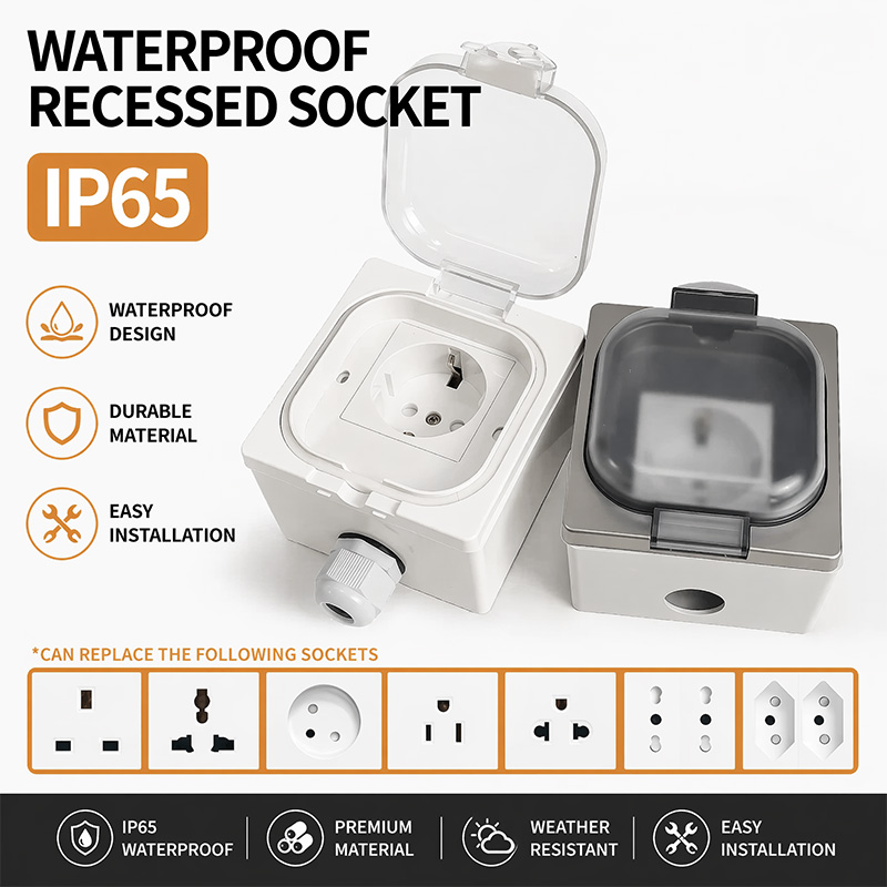 Outdoor Kitchen Power Outlet - Presa Elettrica da Esterno Impermeabile IP65