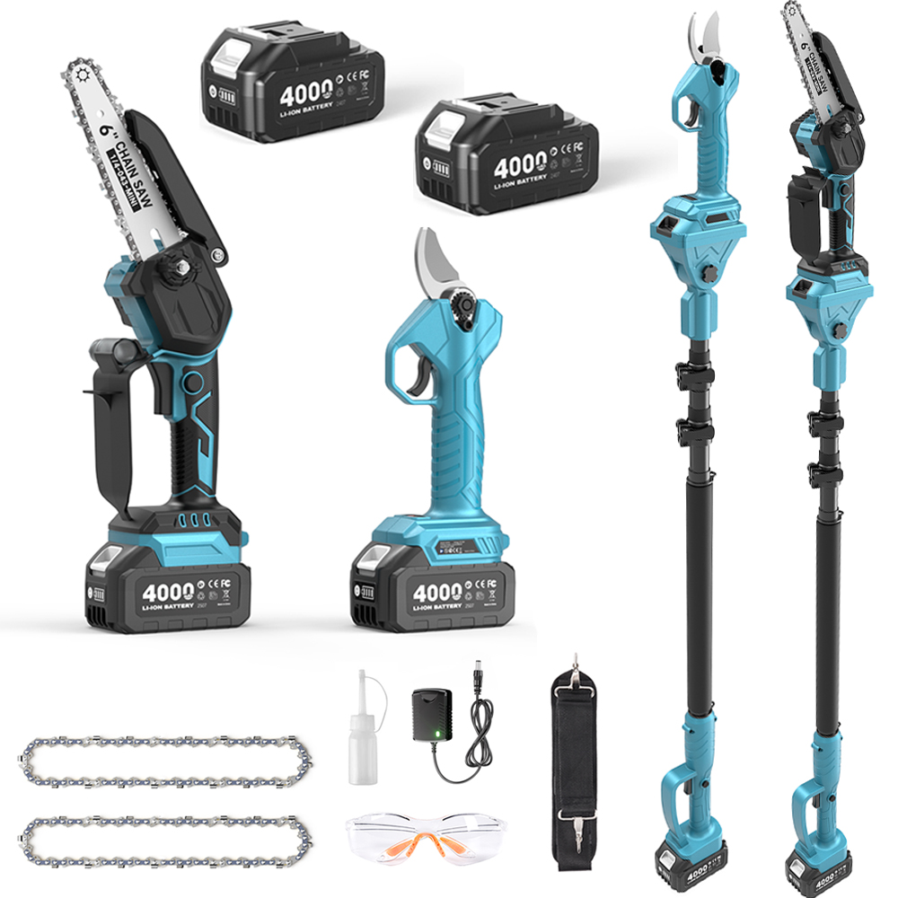 Electric Chainsaw Battery - Taskstar Potatore a Asta Senza Spazzole