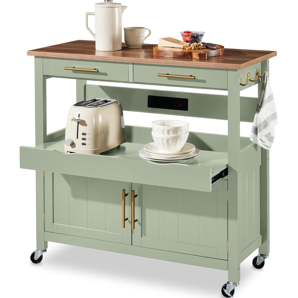 Outdoor Kitchen Power Outlet - Carrello da Cucina LarRolling da 36