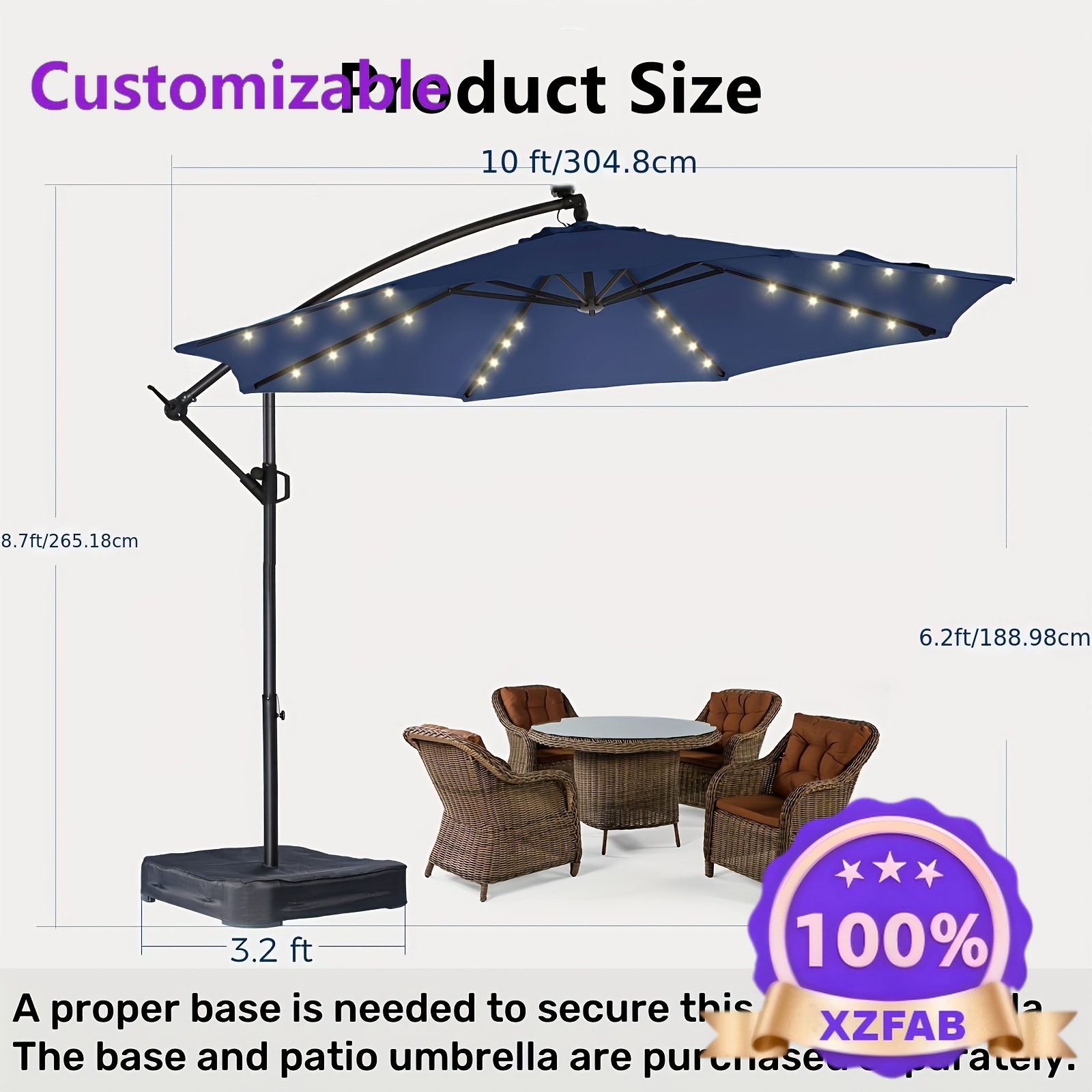 Ombrellone da Patio a Braccio  - Outdoor Power Direct recensione e prezzo