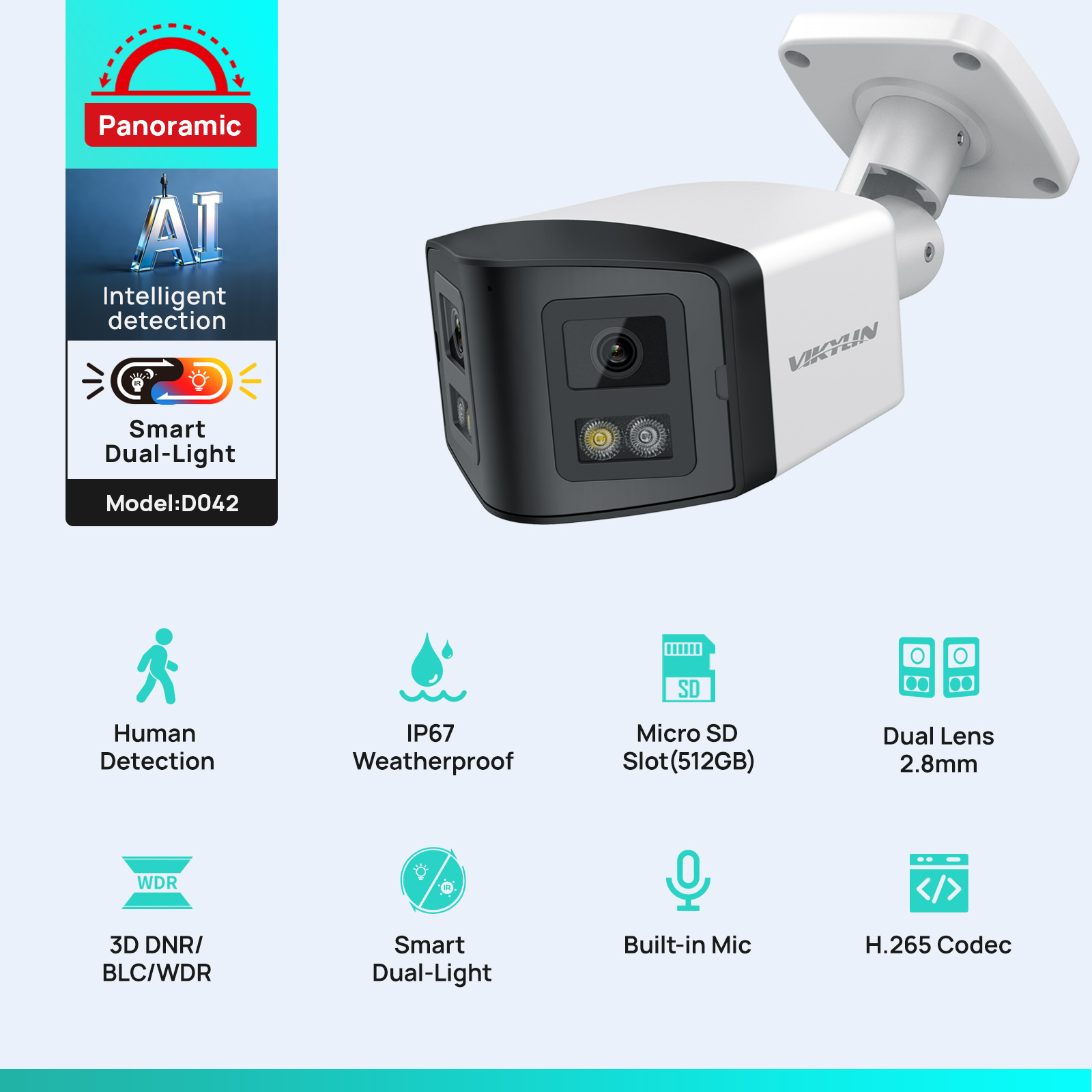 VIKYLIN 170 °   Telecamera IP  - Outdoor Power G Motion recensione e prezzo