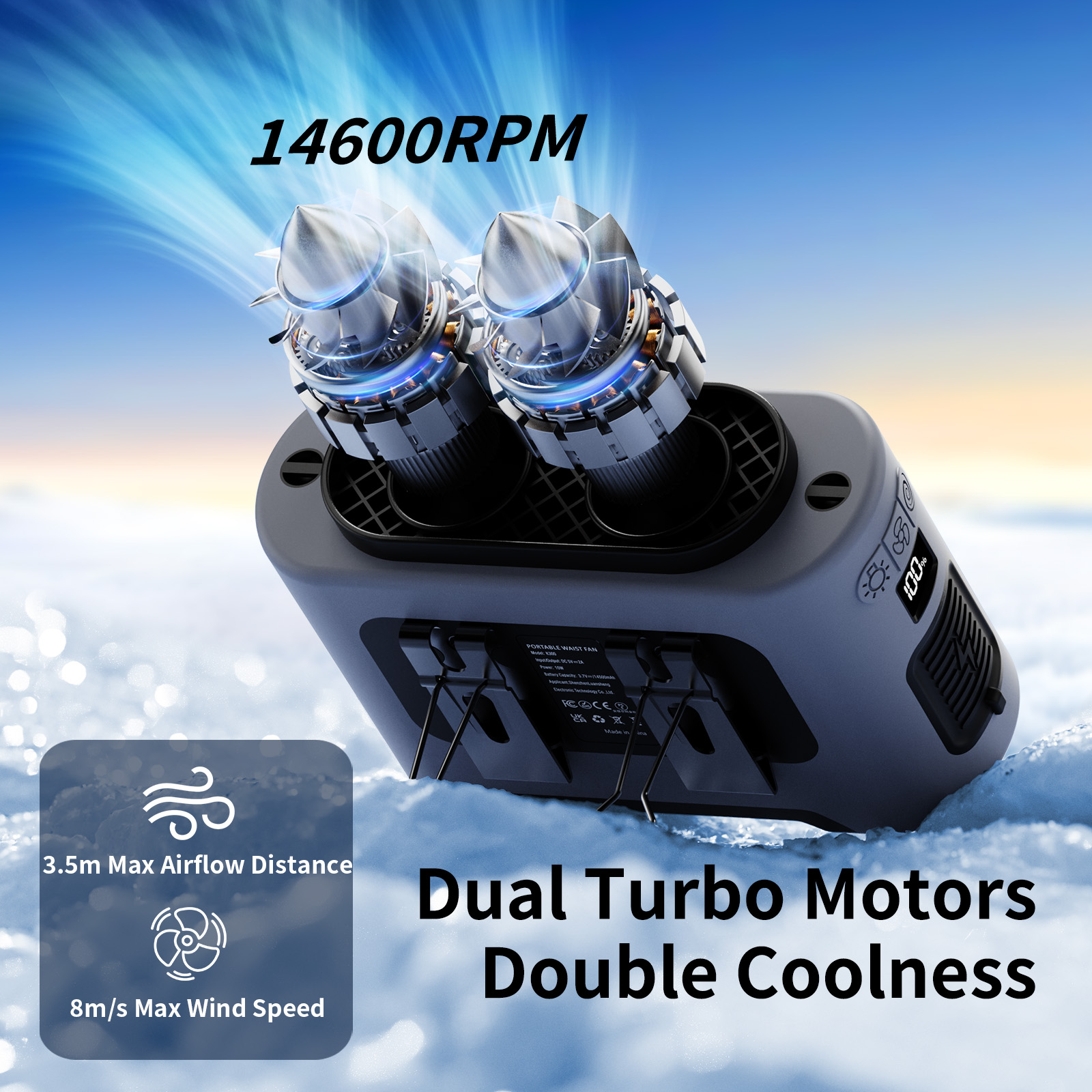 Socool Ventilatore da Cintura  - Outdoor Power Hub recensione e prezzo