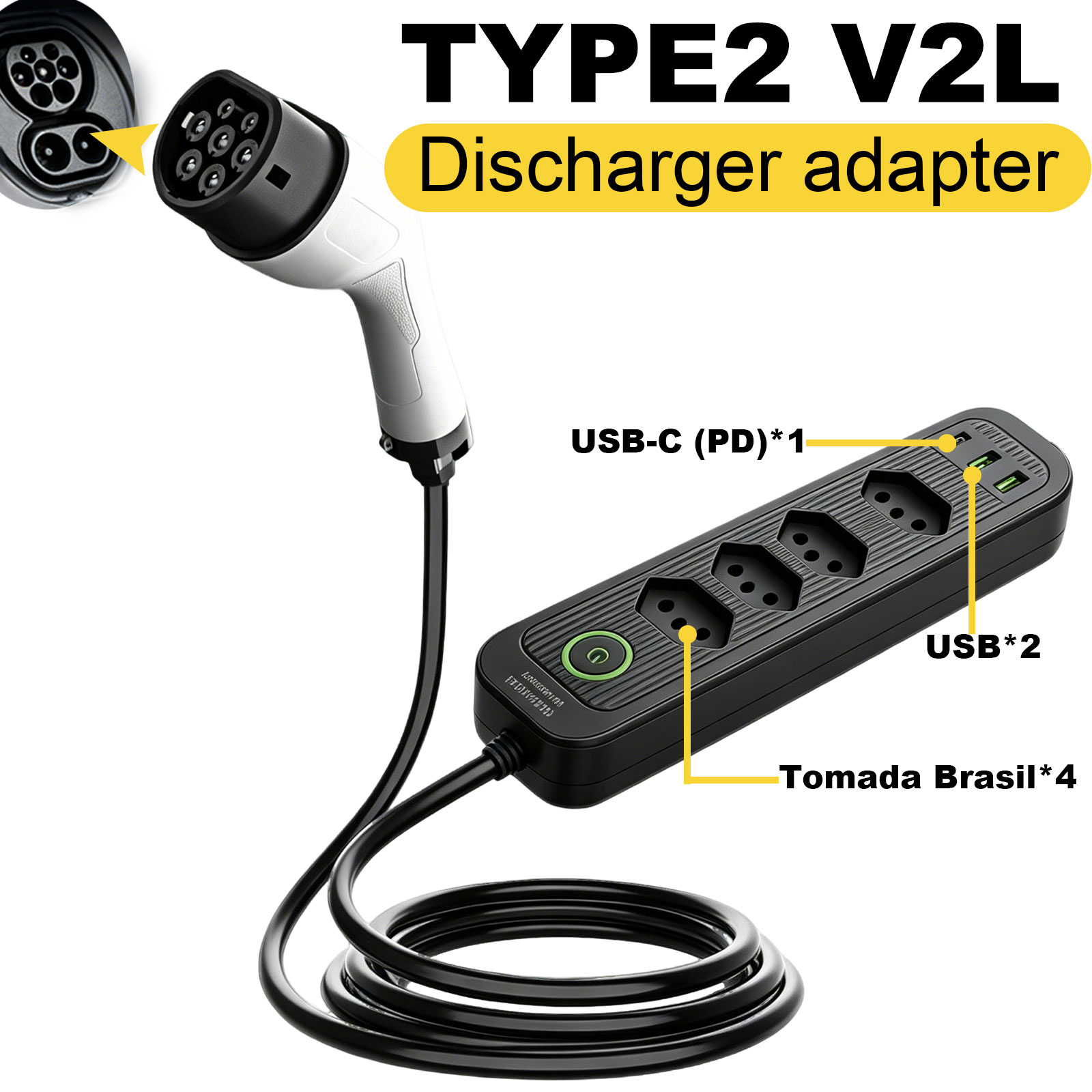 Adattatore di scarica V2L Tipo - Outdoor Power Outlet Extension recensione e prezzo