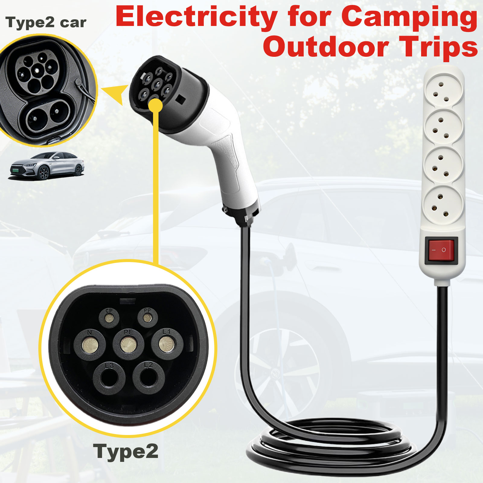 Adattatore di scarico V2L Tipo - Outdoor Power Outlet Extension recensione e prezzo