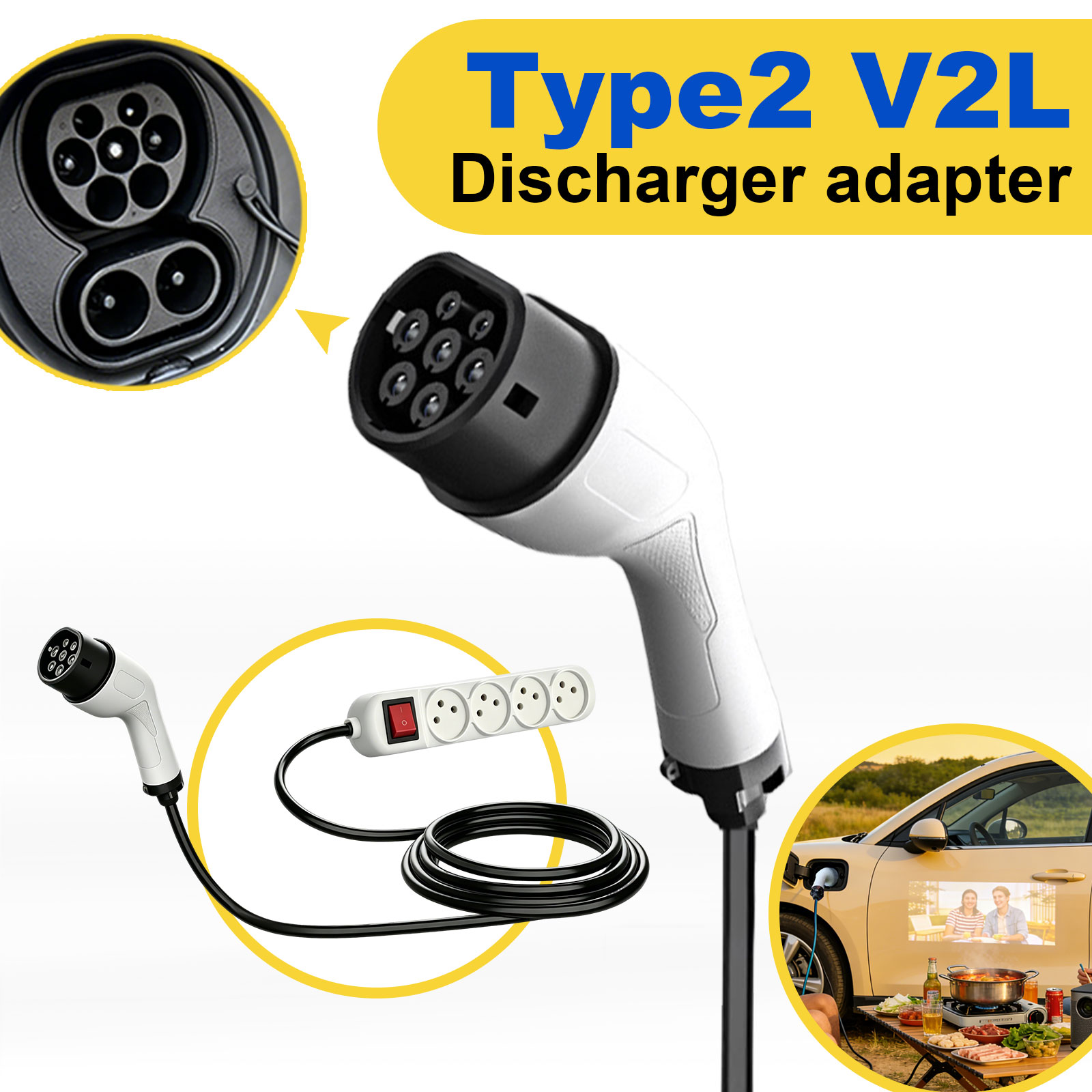 Adattatore di scarico V2L Tipo - Outdoor Power Outlet Extension recensione e prezzo