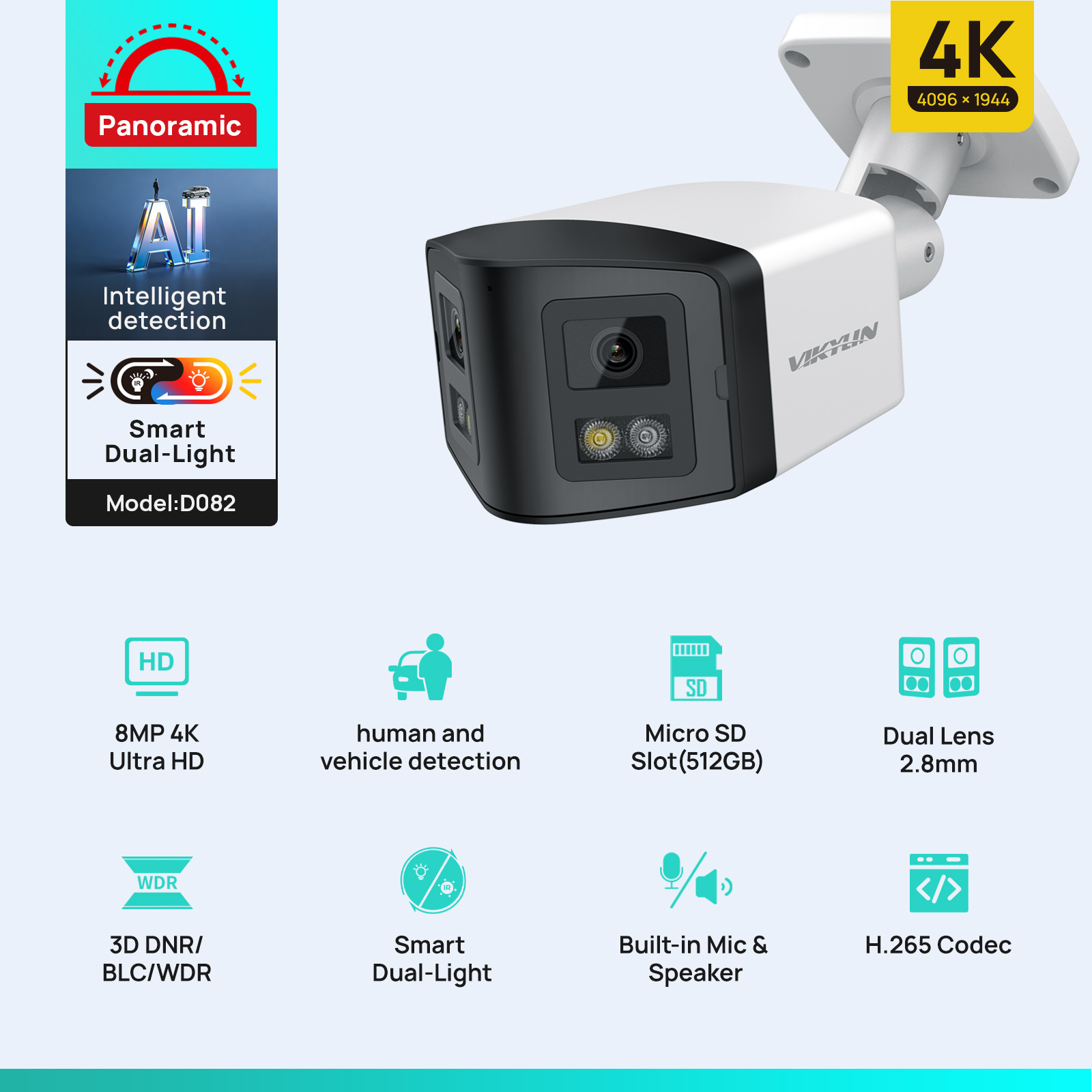 VIKYLIN 170 °   Telecamera di  - Outdoor Power G Motion recensione e prezzo