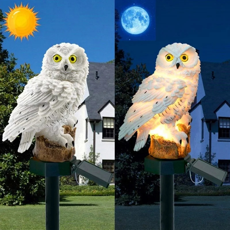 Statua di Gufo Solare con Luce - Outdoor Power Outlet Solar recensione e prezzo