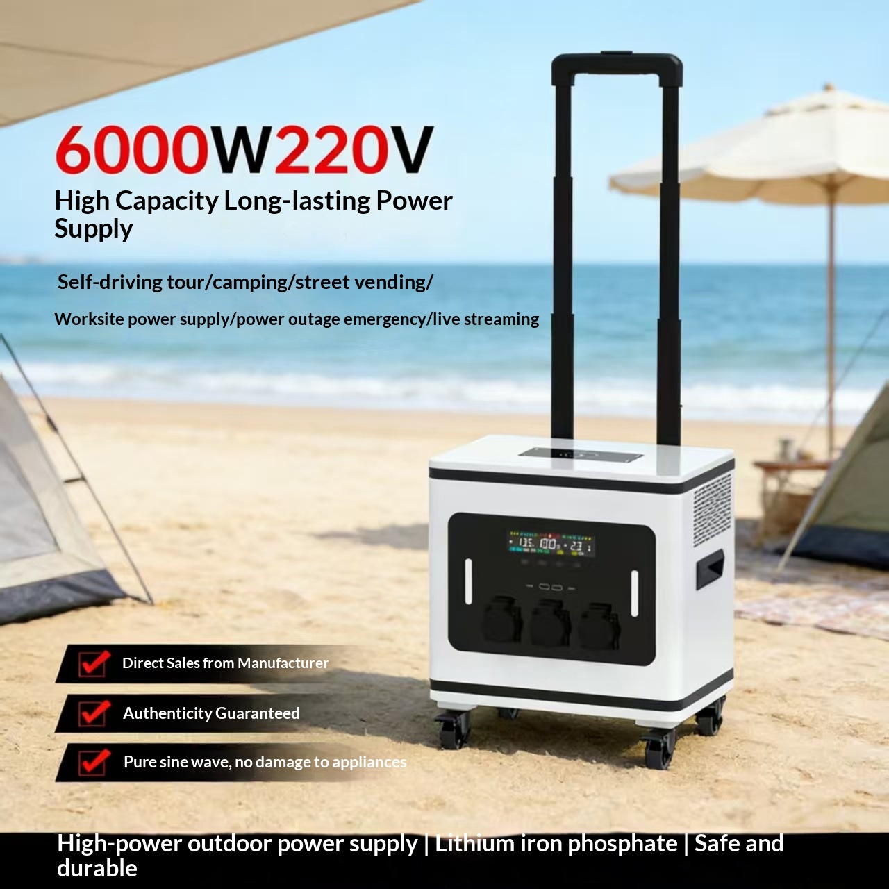 Batteria agli Ioni di Litio, A - Outdoor Power For Camping recensione e prezzo
