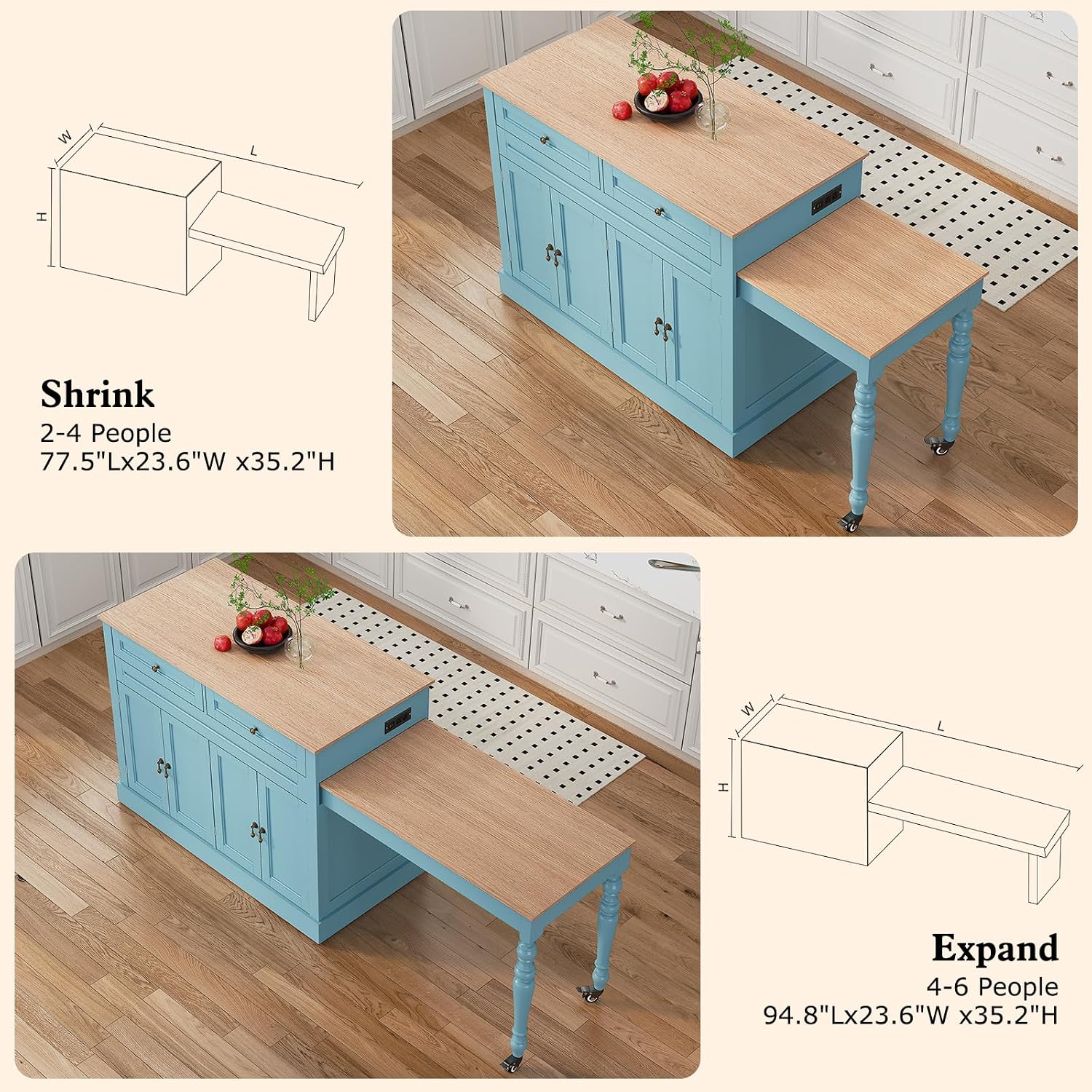 Isola da Cucina da 87,5 Pollic - Outdoor Kitchen Power Outlet recensione e prezzo