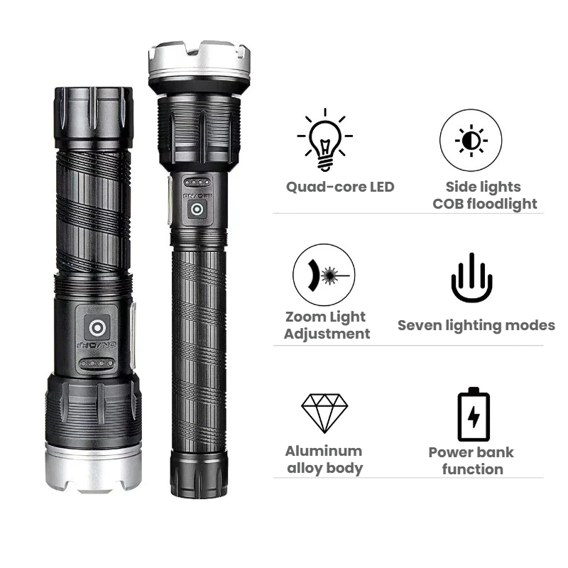 Torcia LED ad Alta Potenza Tel - Outdoor Power For Camping recensione e prezzo