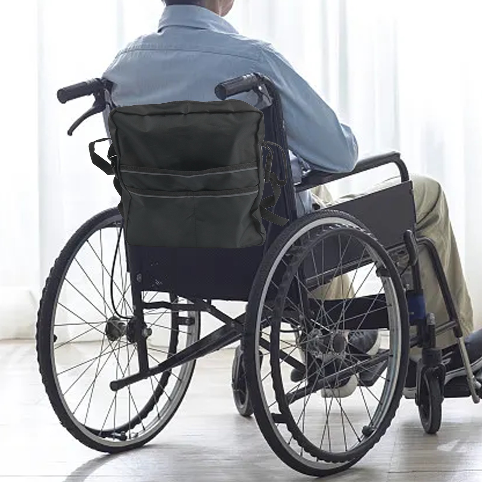 Borsa da schienale nera per sc - Outdoor Power Wheelchair recensione e prezzo